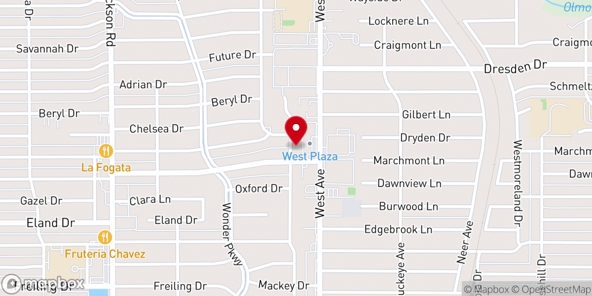 Map showing location of First Gethsemane Baptist Church