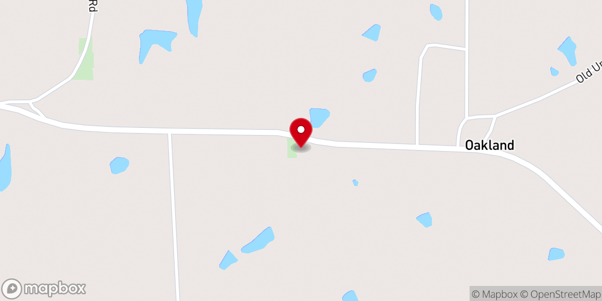 Map showing location of New Bethel Church of Christ
