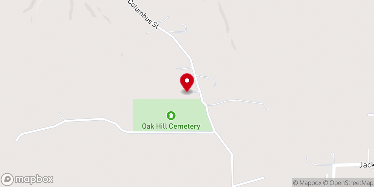 Map showing location of Jesus Name Church On The Hill