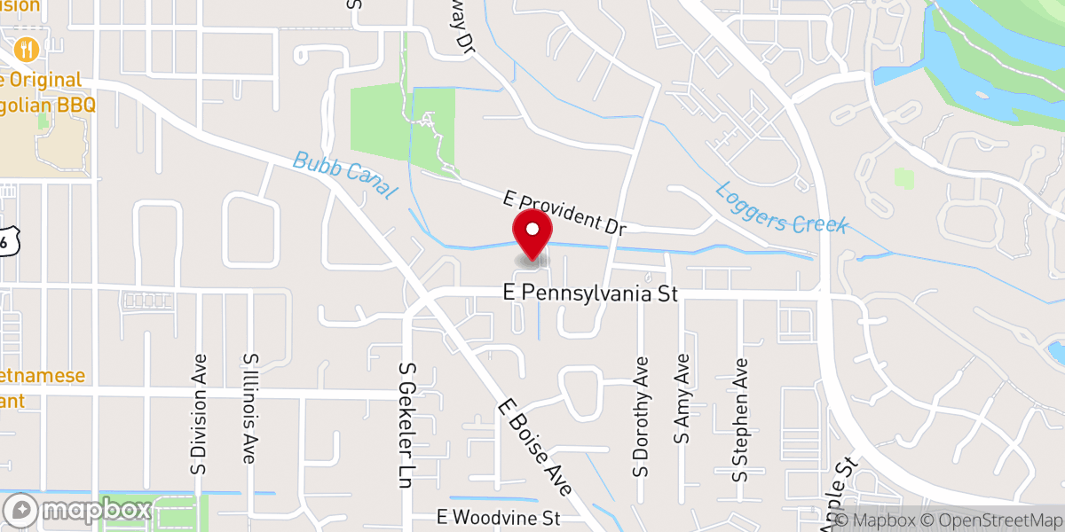 Map showing location of Engage Boise