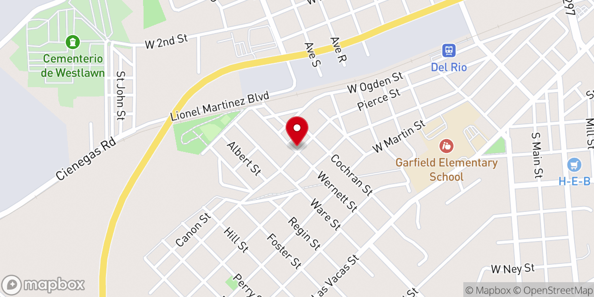 Map showing location of Iglesia Luterana Cristo El Salvador
