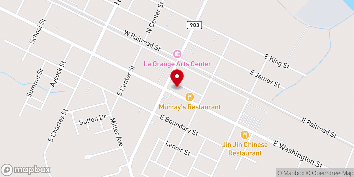 Map showing location of LifeWay Church