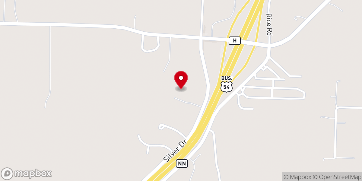 Map showing location of Callaway Christian Church