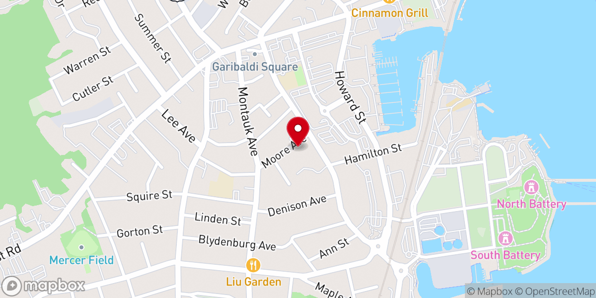 Map showing location of Mt Moriah F.B.H Church