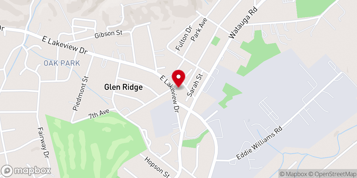 Map showing location of Piney Grove Freewill Baptist Church
