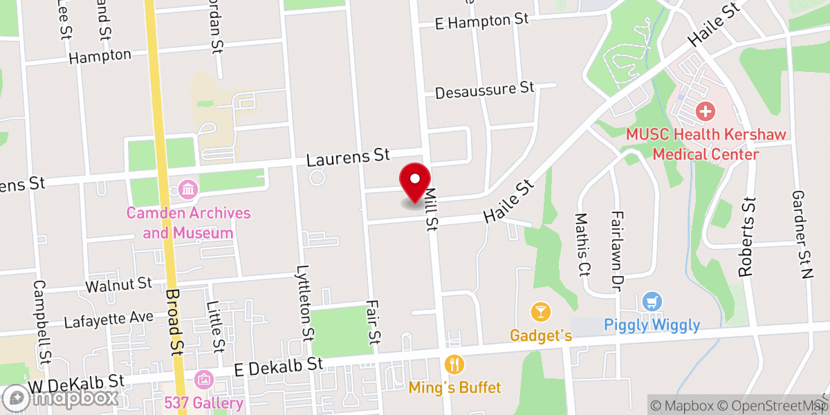 Map showing location of Saint Timothys Lutheran Church
