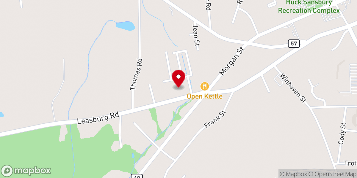 Map showing location of Westwood Baptist Church of Roxboro, Inc.