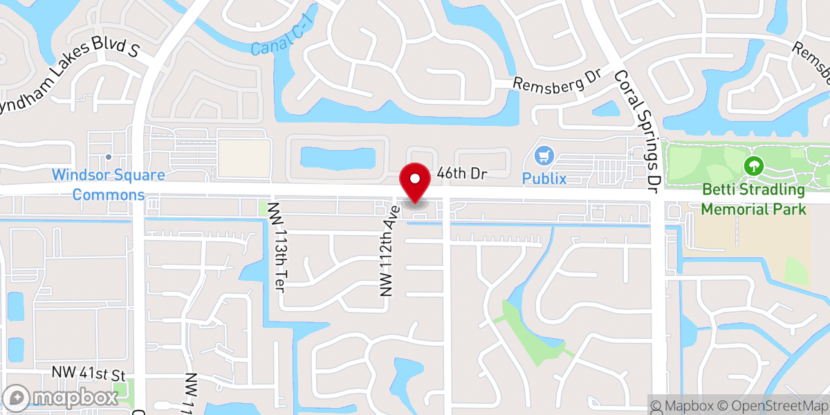 Map showing location of Living Hope Church
