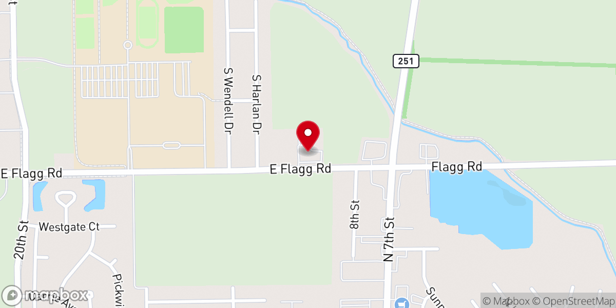 Map showing location of Faith Lutheran Church ELCA