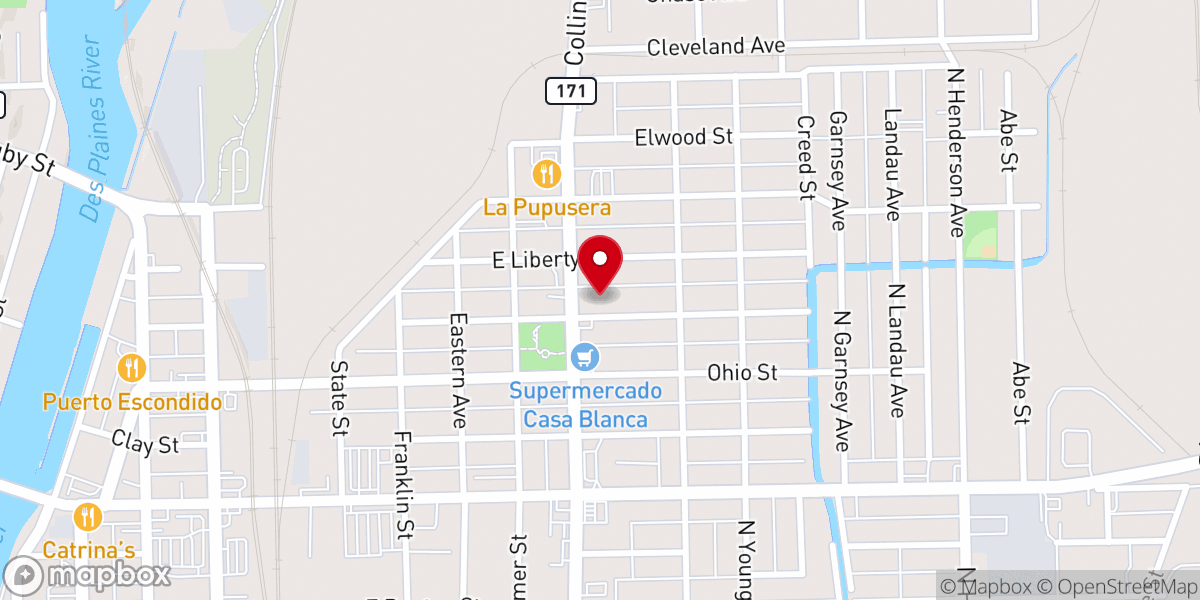 Map showing location of Our Lady of Mt Carmel