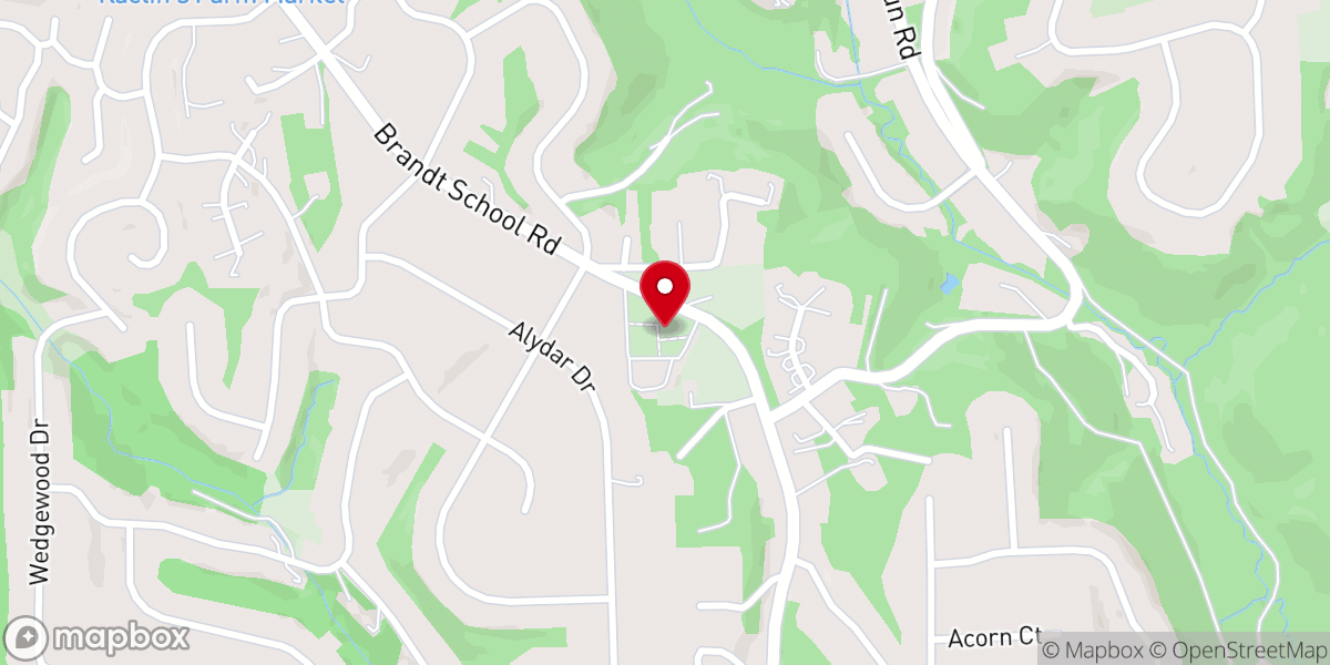 Map showing location of Trinity Evangelical Lutheran Church