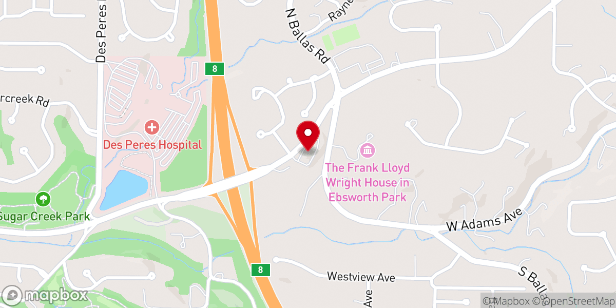Map showing location of Vineyard Community Church