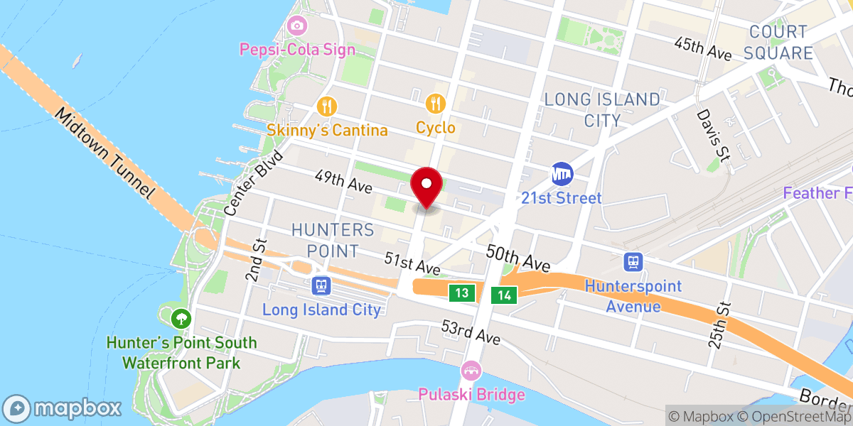 Map showing location of St. Mary Roman Catholic Church