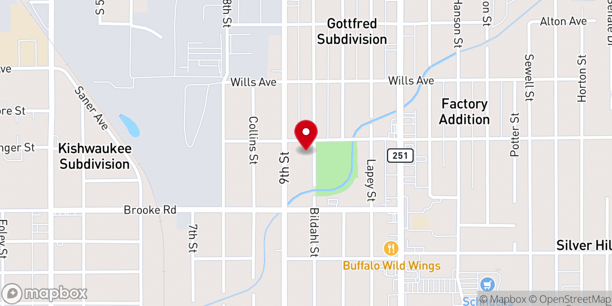 Map showing location of Gentle Shepherd Fellowship Church