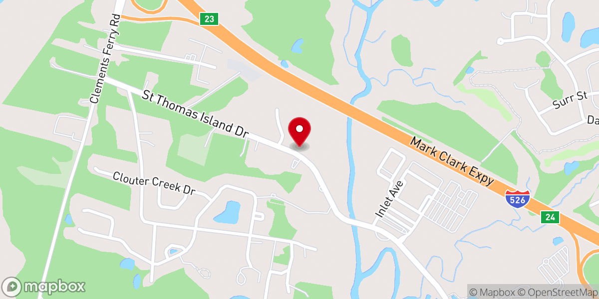 Map showing location of Saint James Church