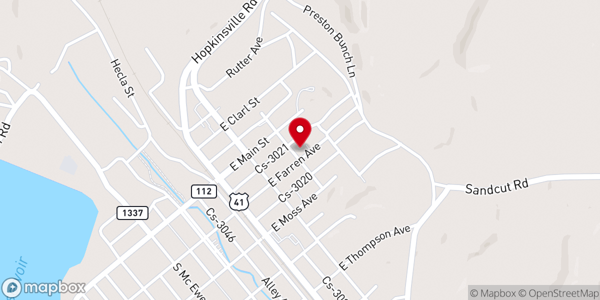 Map showing location of Immaculate Conception Church