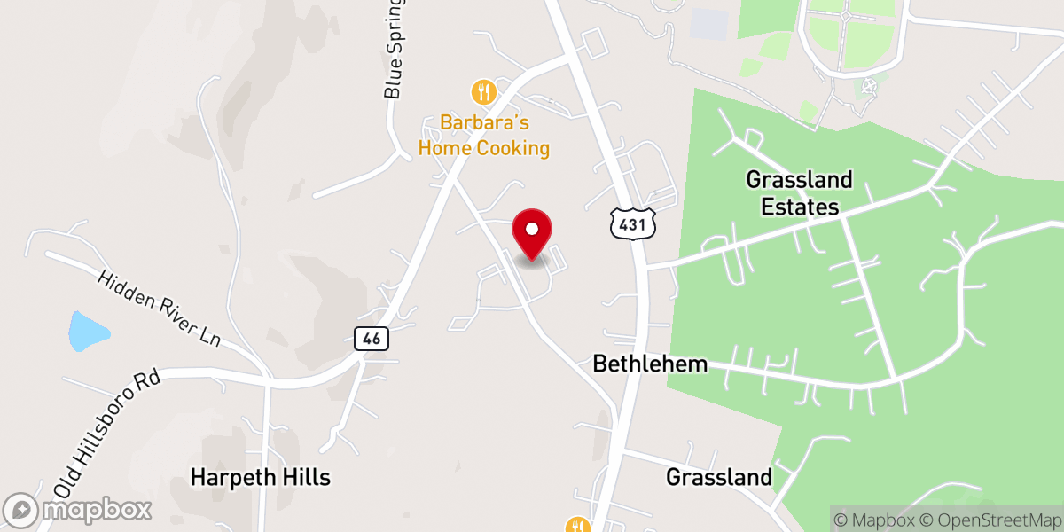 Map showing location of Wellspring Franklin (Formerly Grace Center)