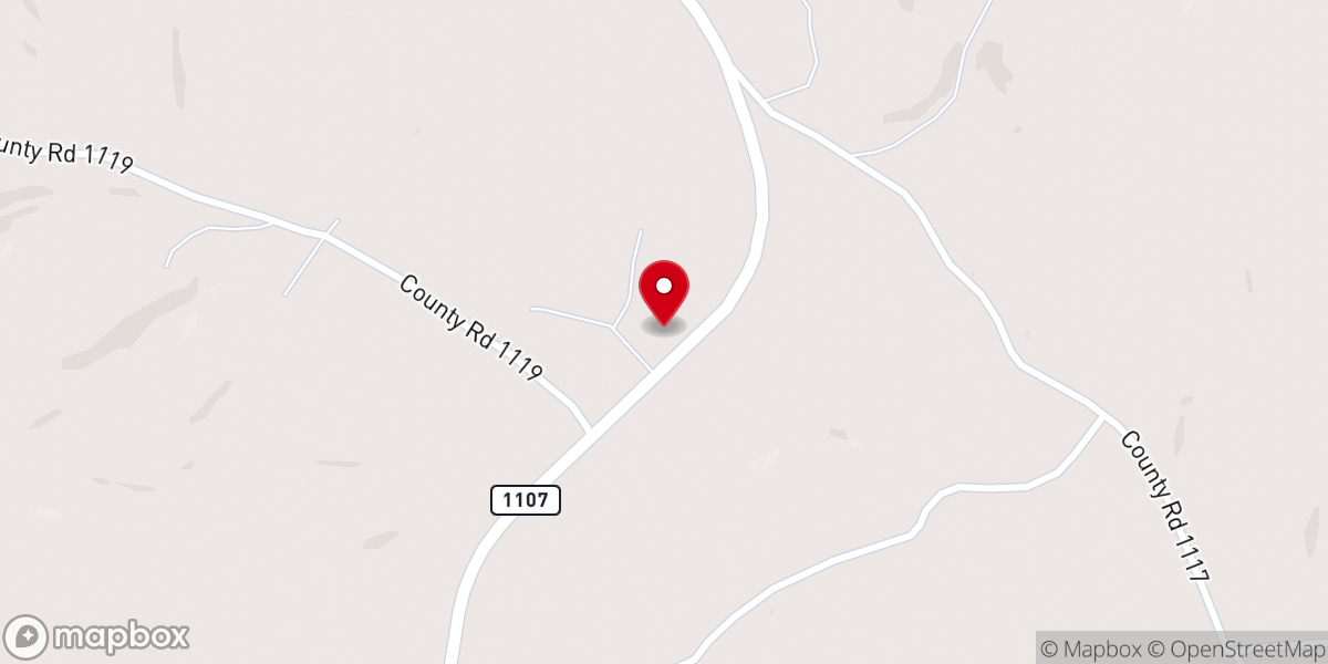 Map showing location of Oak Bowery Church of Christ
