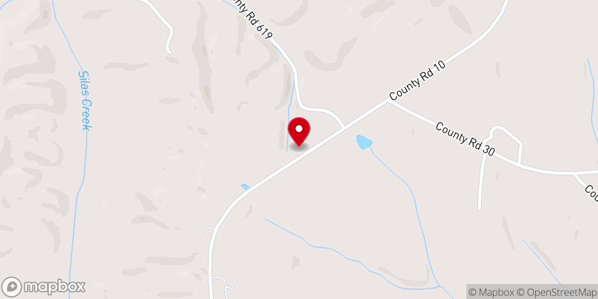 Map showing location of Salem Grove Church