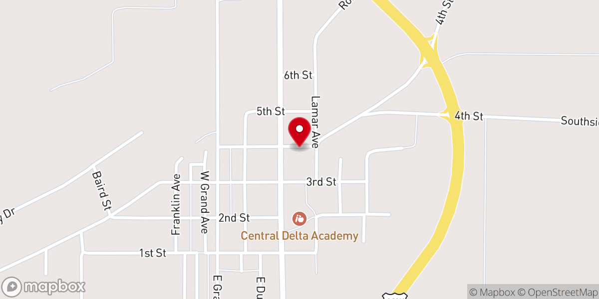 Map showing location of Inverness Baptist Church