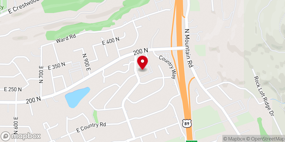 Map showing location of Utah Layton Mission Office