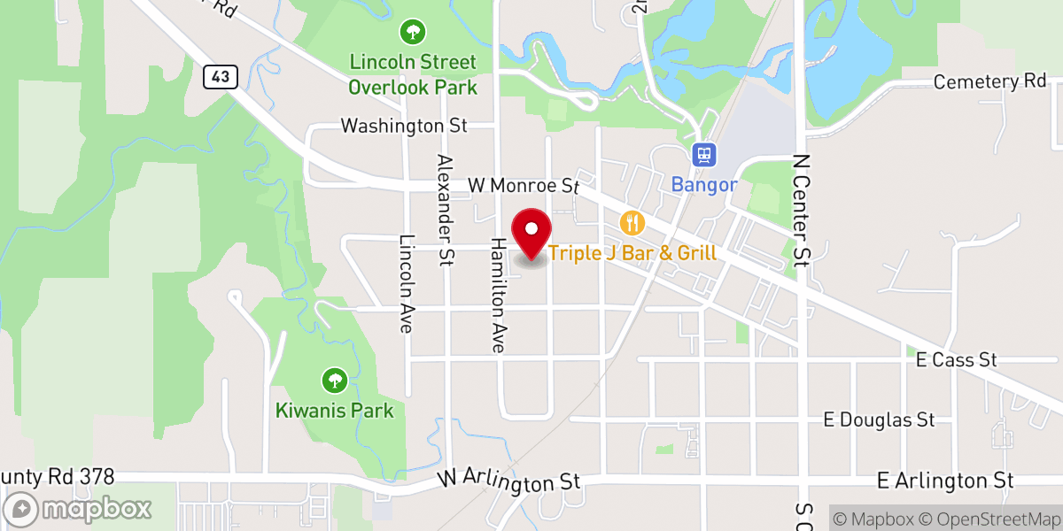 Map showing location of Simpson United Methodist Church