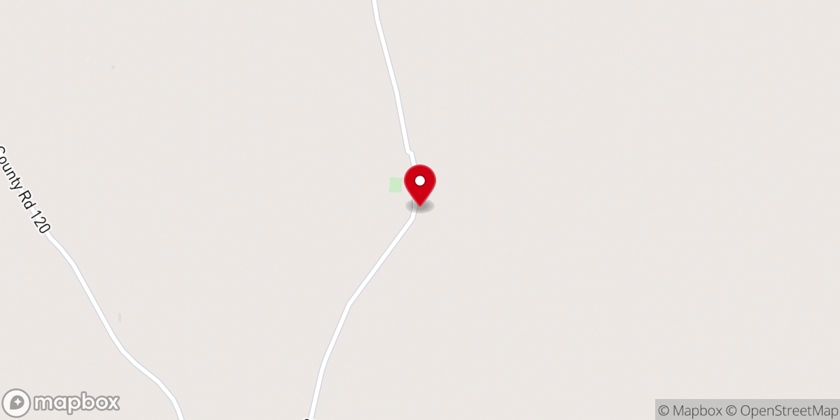Map showing location of Freewill Church