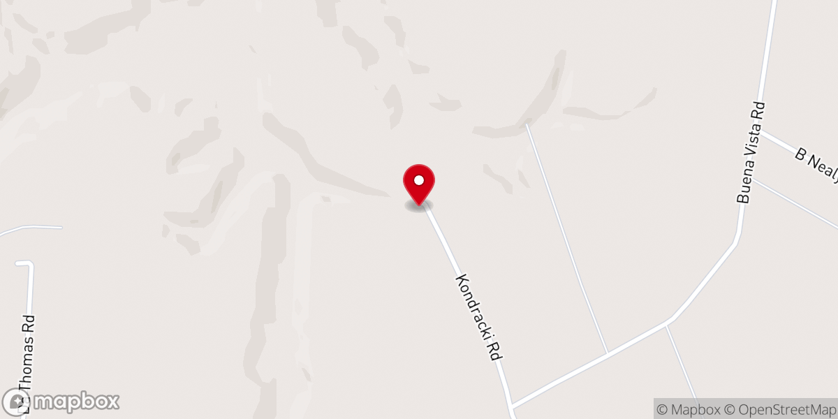 Map showing location of Happy Hollow Missionary Baptist Church