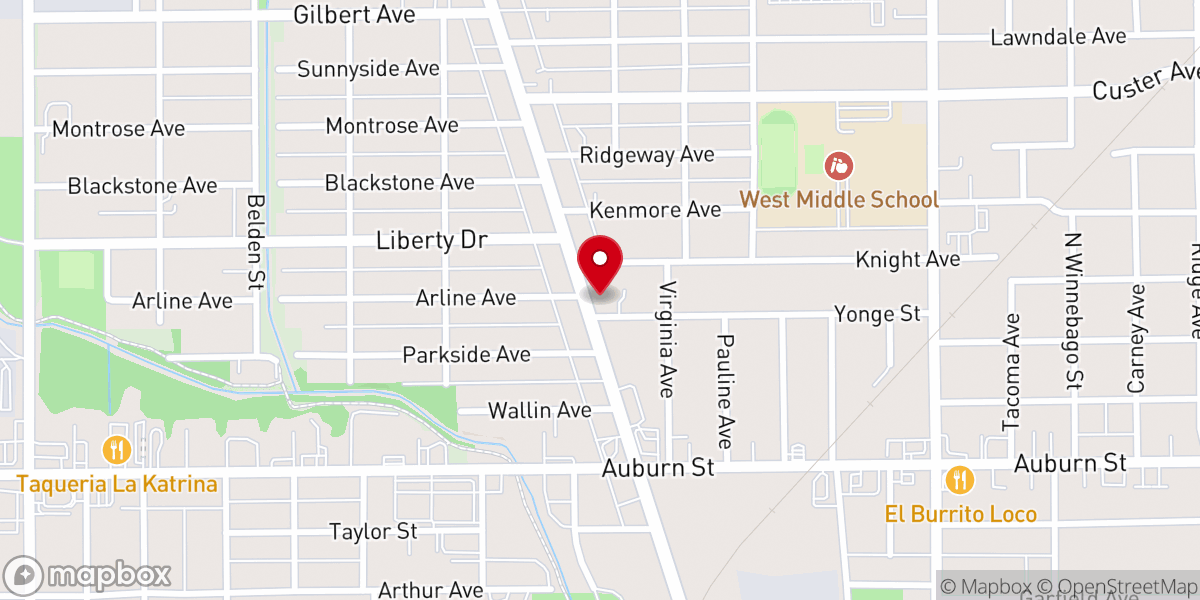 Map showing location of Christian Union Church