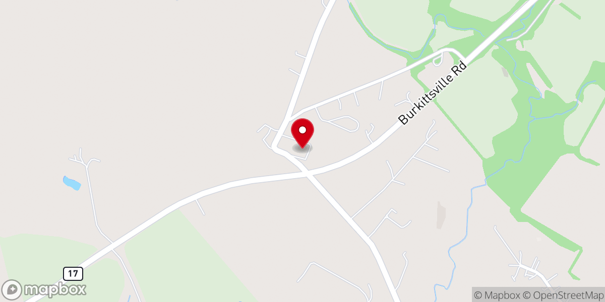 Map showing location of Pleasant View Church of the Brethren