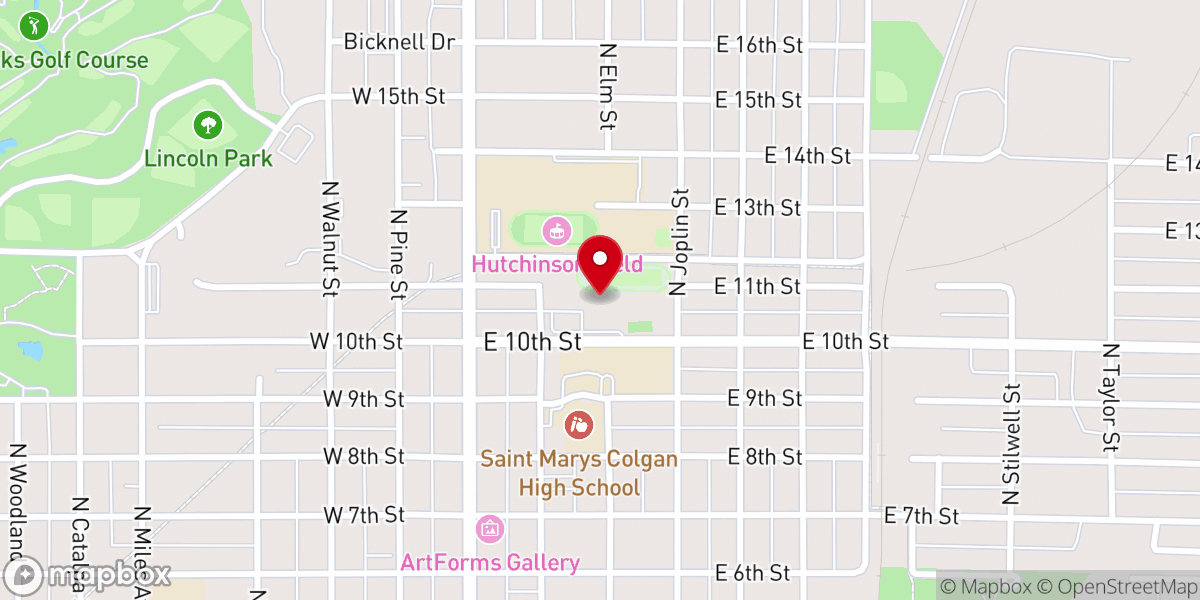Map showing location of St. Mary's-Colgan Fieldhouse