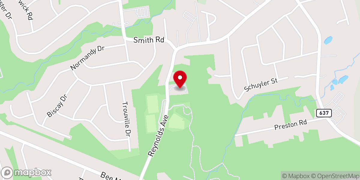 Map showing location of St Andrew Lutheran Church