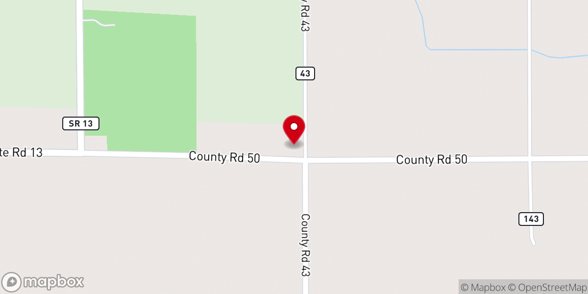 Map showing location of Richville Community Church