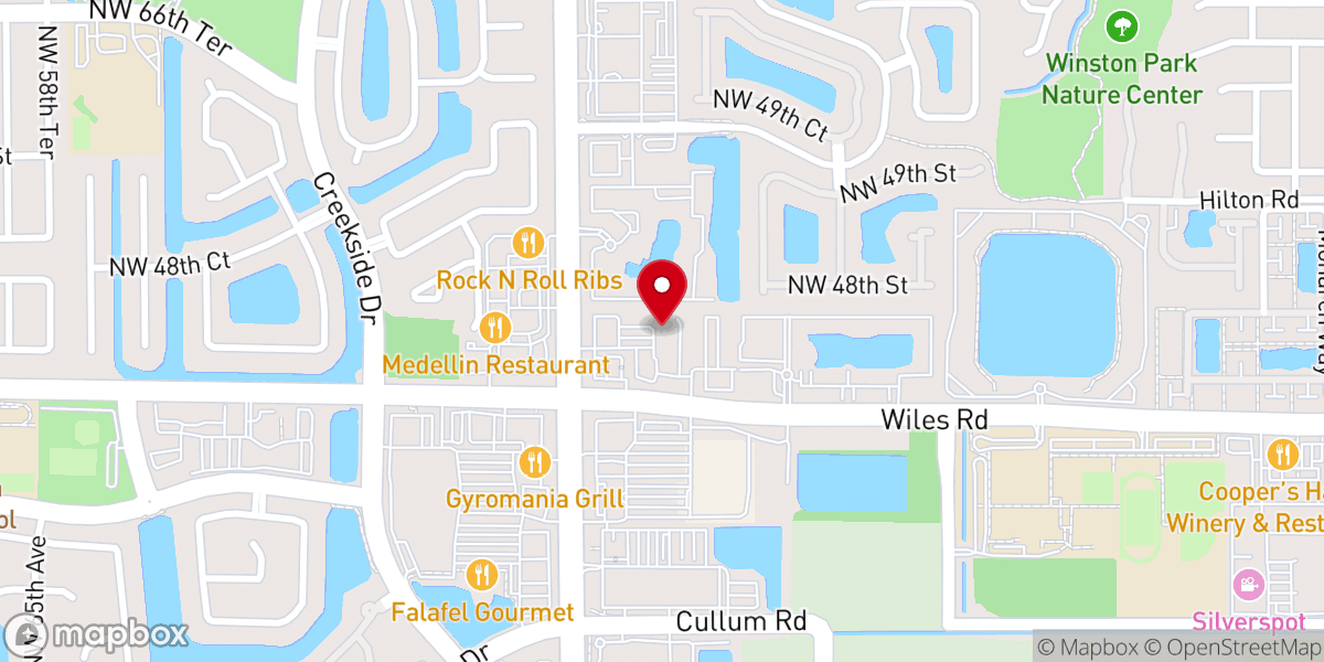 Map showing location of Calvary Chapel Español