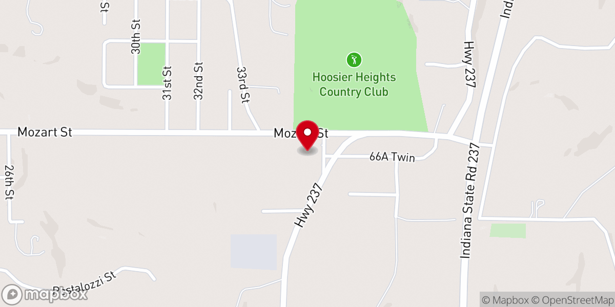 Map showing location of Redemption Christian Church - Tell City
