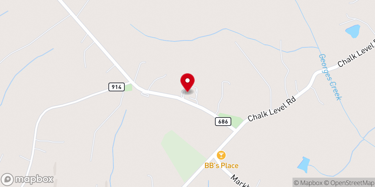 Map showing location of Fairview Baptist Church