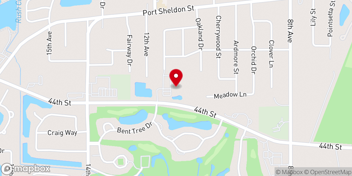 Map showing location of Fairway Christian Reformed Church