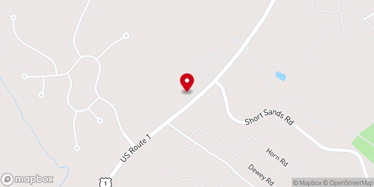 Map showing location of York-Ogunquit United Methodist Church