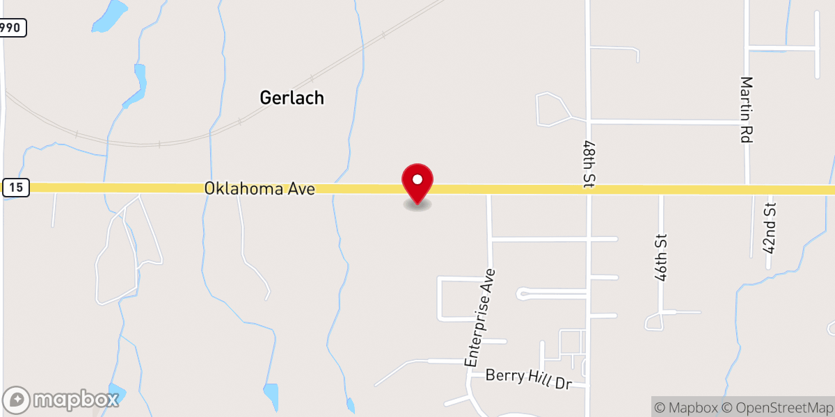 Map showing location of New Horizon United Methodist Church