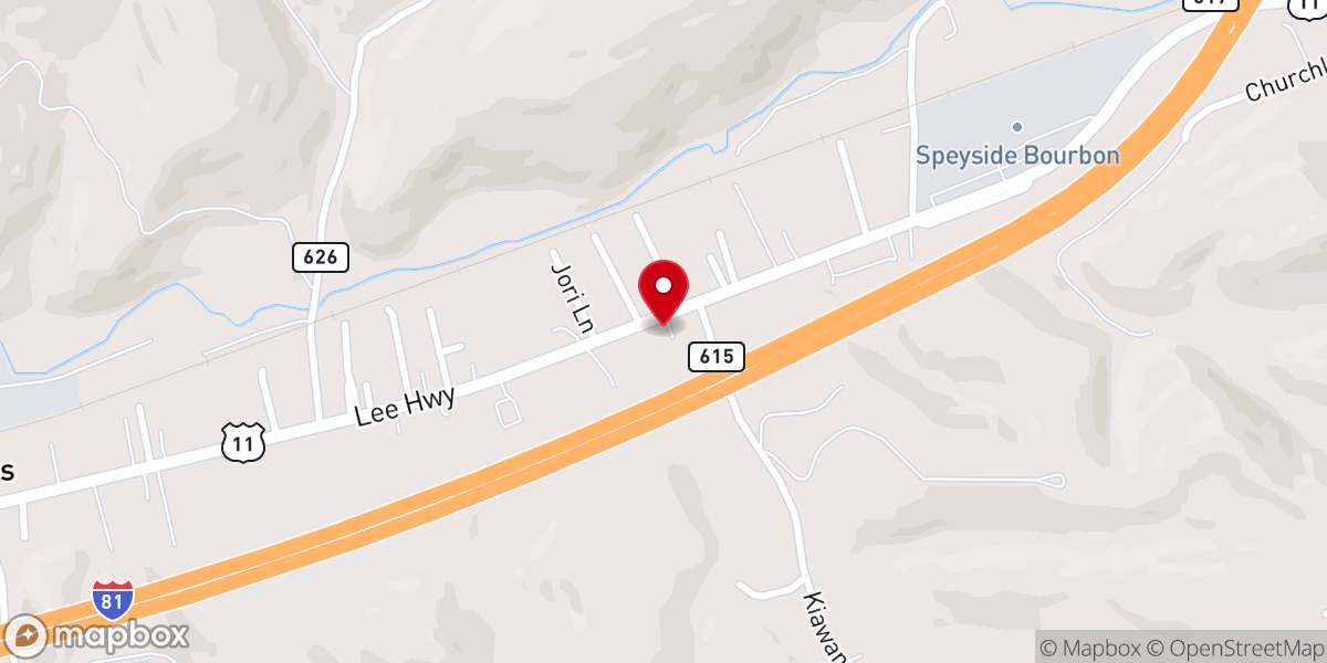 Map showing location of First Church of God