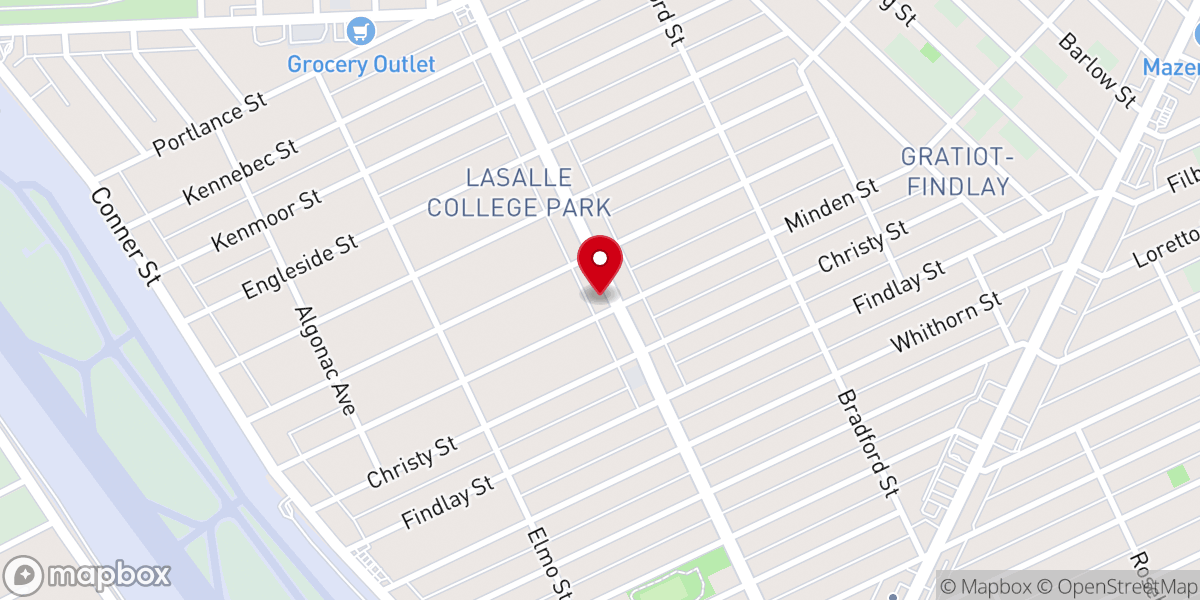 Map showing location of Haven of Rest Missionary Baptist Church