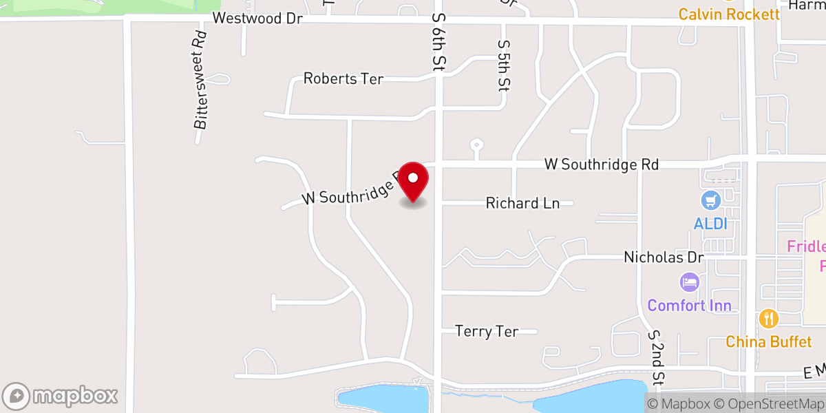 Map showing location of First Friends Church