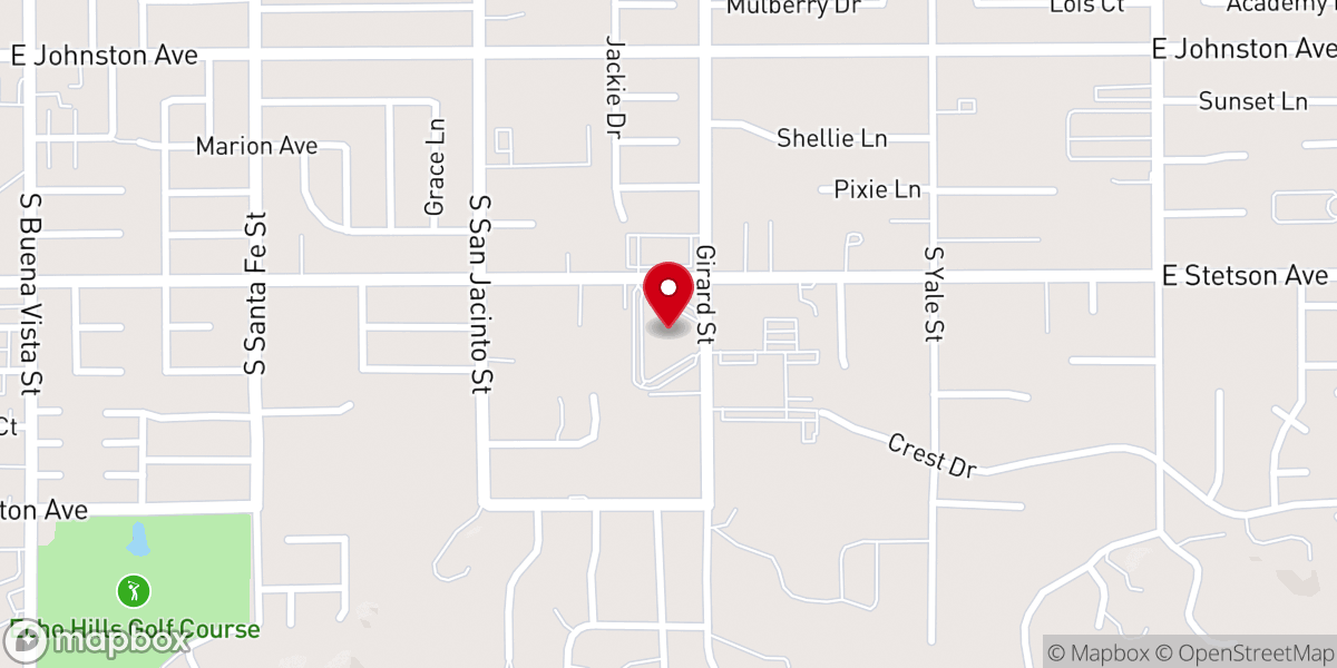 Map showing location of Hemet Seventh-day Adventist Church