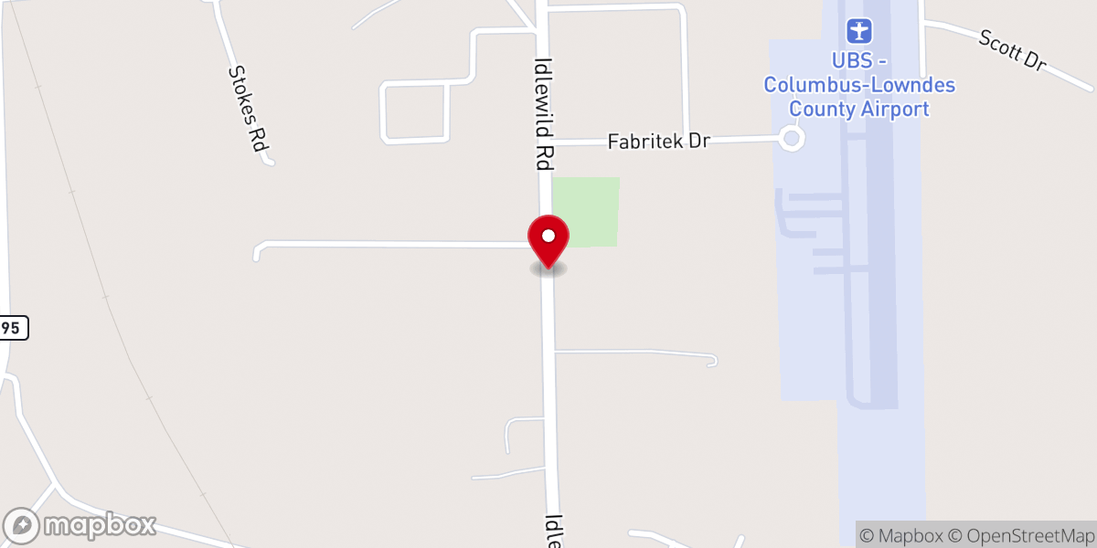 Map showing location of Highway 69 Church of Christ