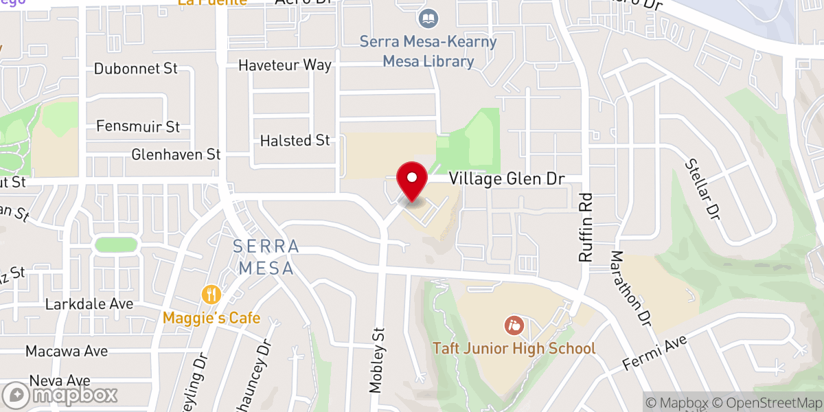 Map showing location of St Columba Catholic Church