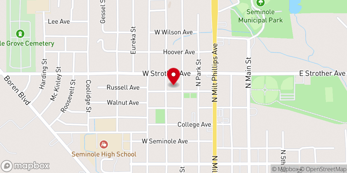 Map showing location of Redemption Road Baptist Church
