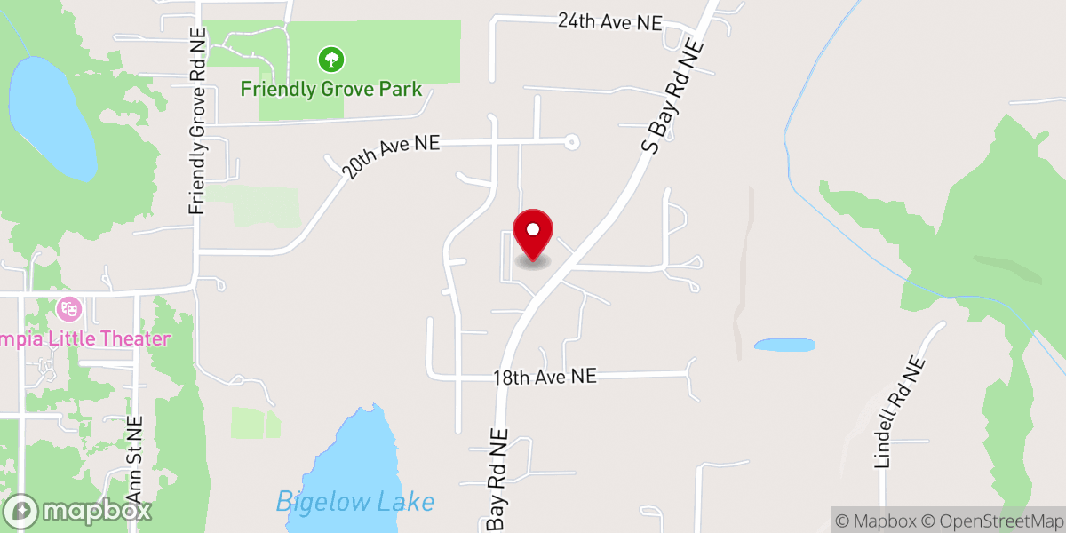 Map showing location of Gospel Outreach of Kitsap County