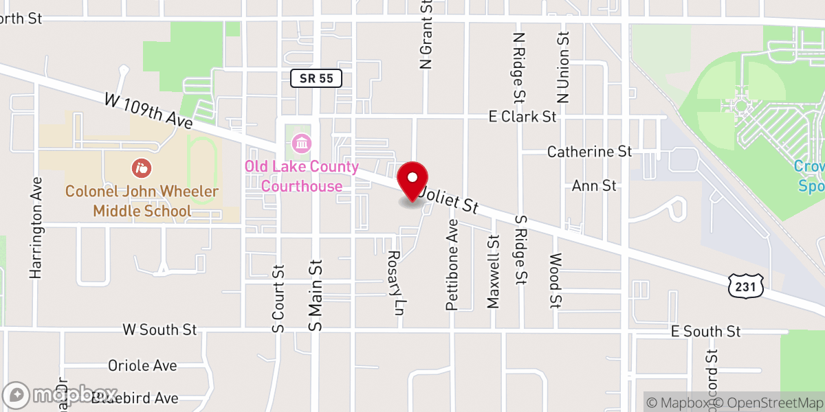 Map showing location of Saint Mary's Church
