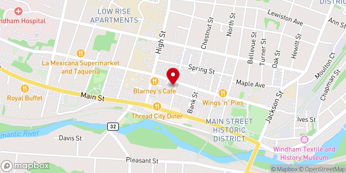 Map showing location of St. Paul's Episcopal Church