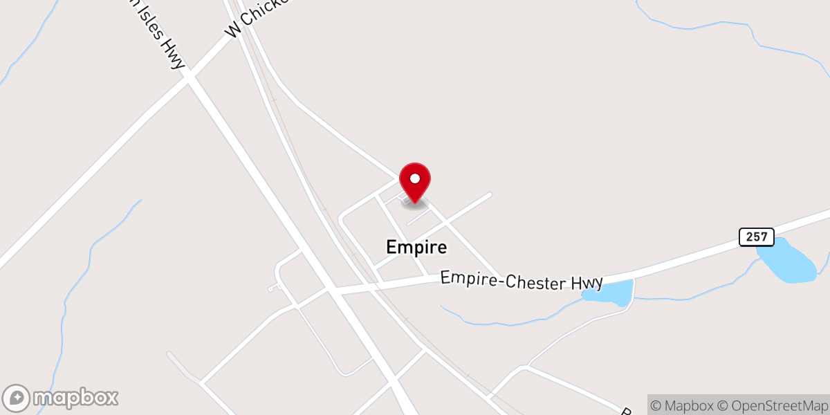 Map showing location of Empire Pentecostal Holiness Church
